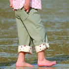 Broek meisje legergroen